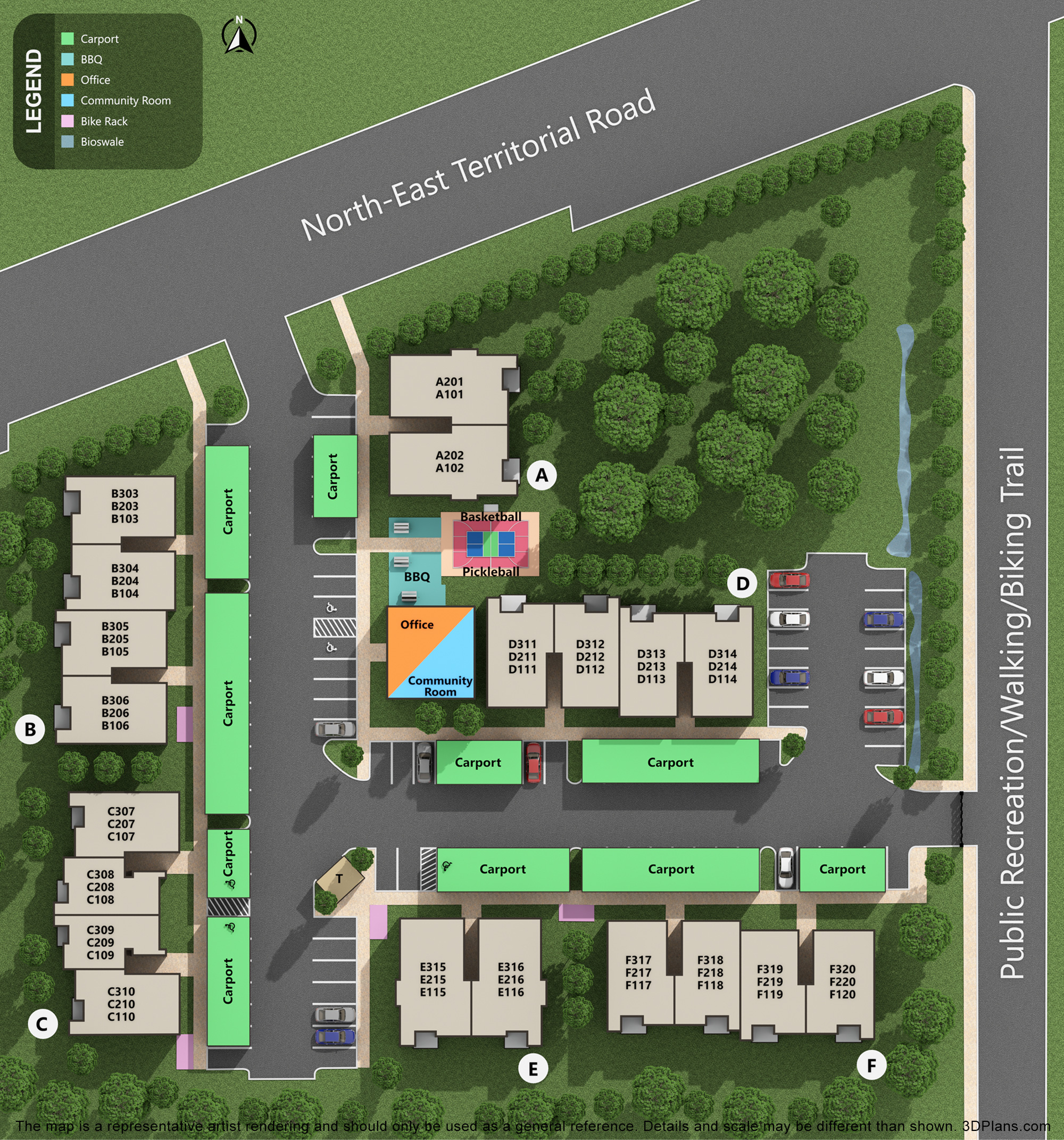 3d Site plan.